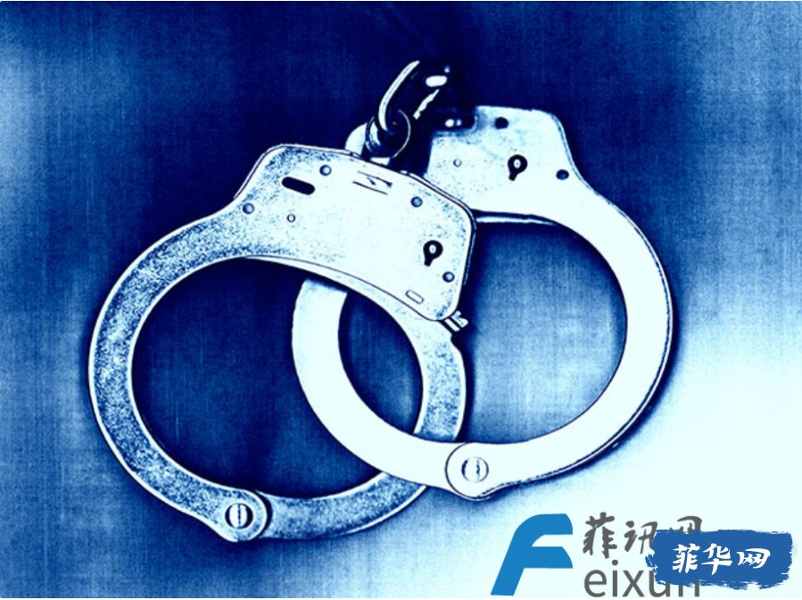 一名勒索交通事故中国车主的菲警察被捕。w2.jpg