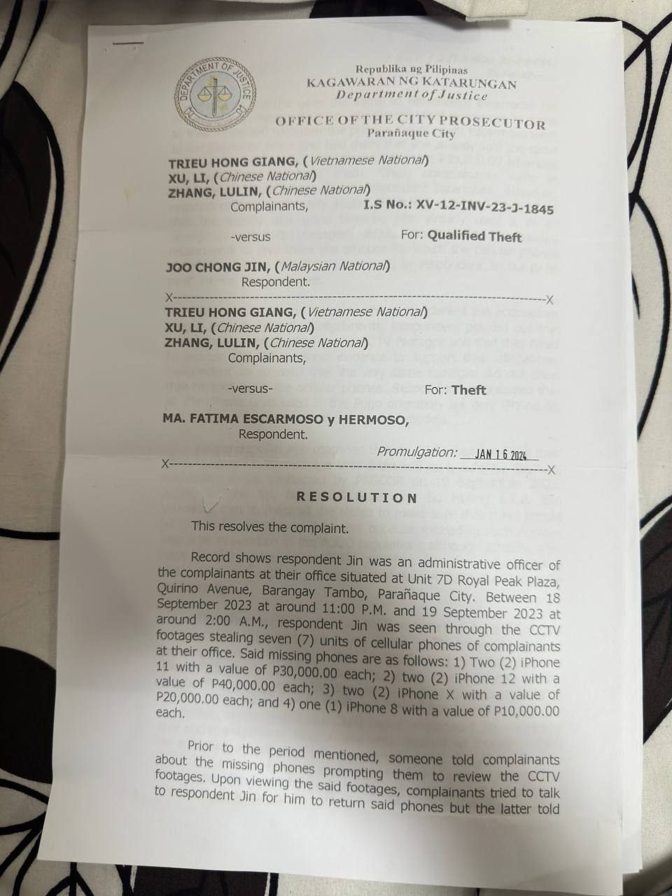 此人马来籍小伙与当地小菲结婚，个人爱好喜欢嫖娼，赌博，偷盗等