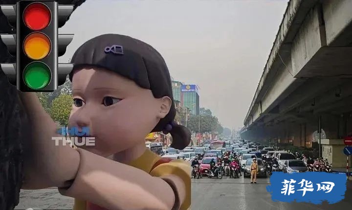 什么都想得出来！让《鱿鱼游戏》“杀手娃娃”管交通，看完都不敢乱开车了！w9.jpg