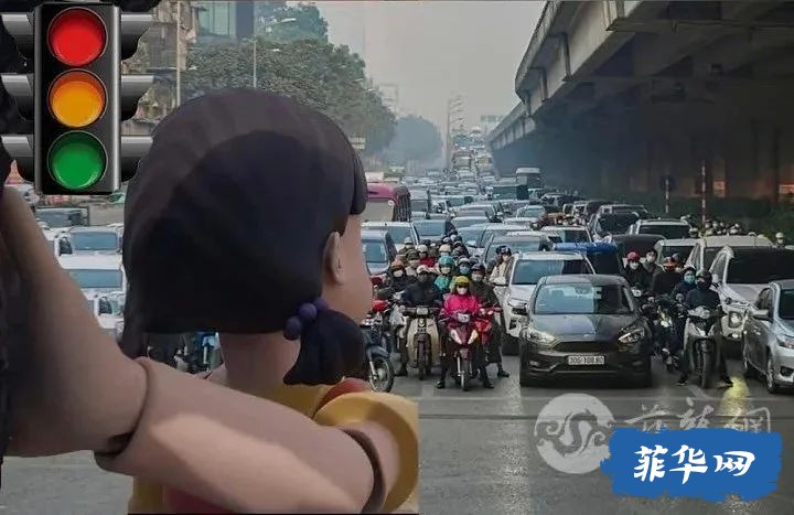 什么都想得出来！让《鱿鱼游戏》“杀手娃娃”管交通，看完都不敢乱开车了！w11.jpg